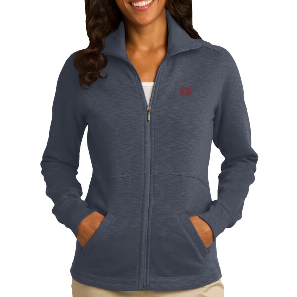   - Ladies Slub Fleece Full Zip Jacket Thumbnail