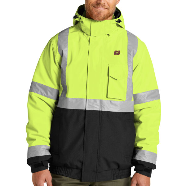   - Ansi 107 Class 3 Economy Waterproof Insulated Bomber Jacket Thumbnail